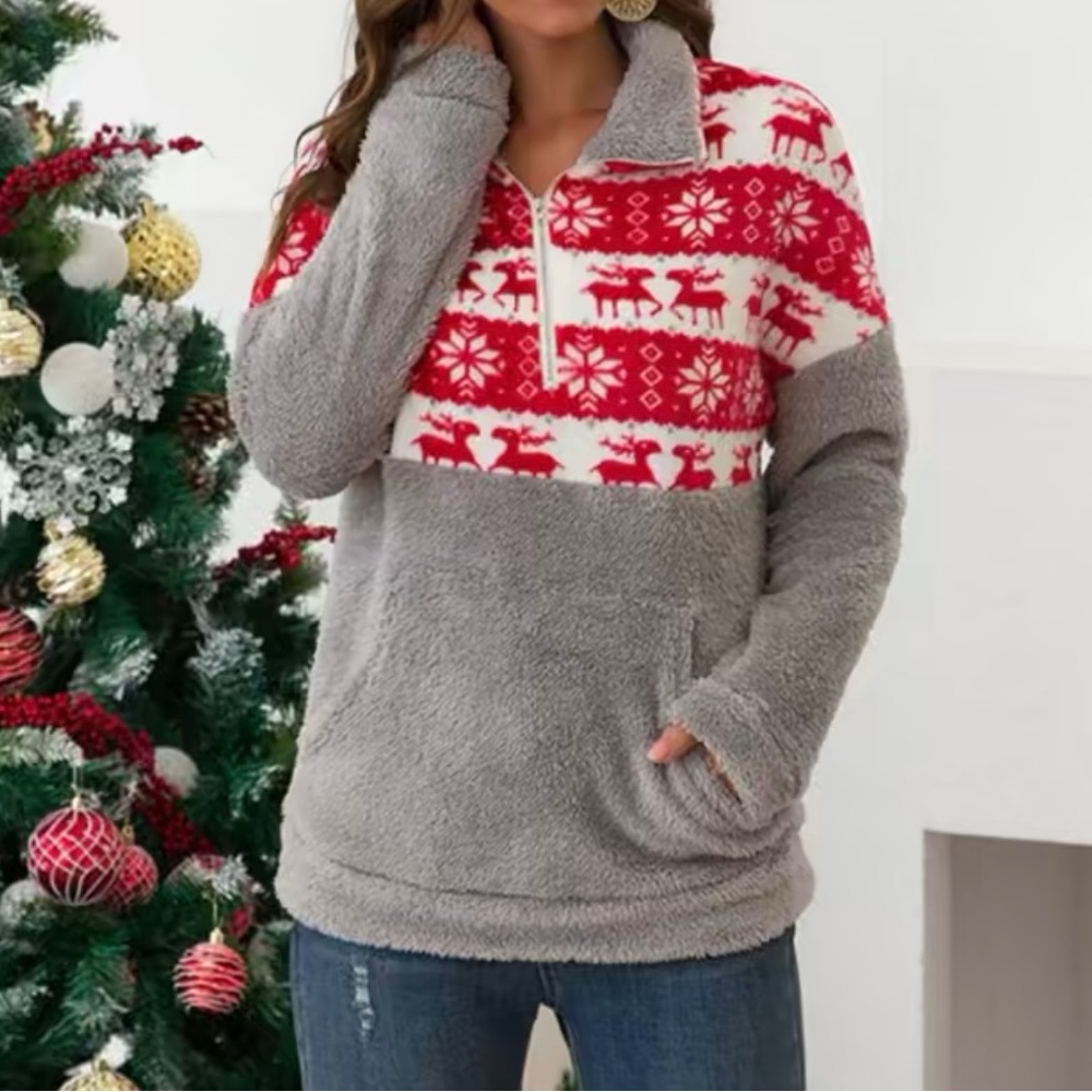 Holiday 3-Quarter Zip